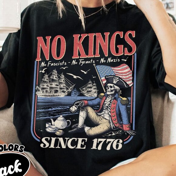 Retro No Kings Since 1776 Shirt - Picture 1 of 1
